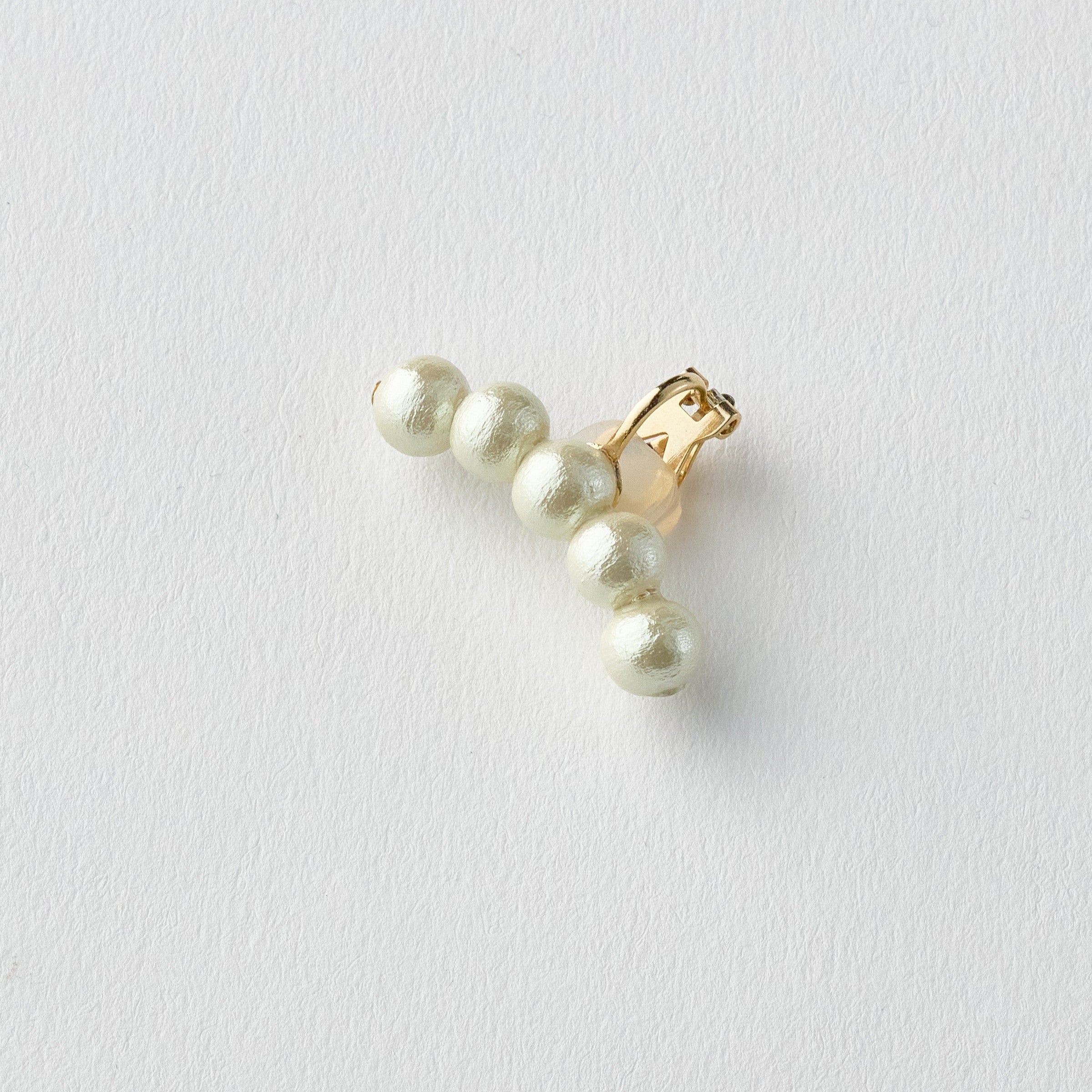 チェコガラスのピアス 職人ハンドメイド（長方形）